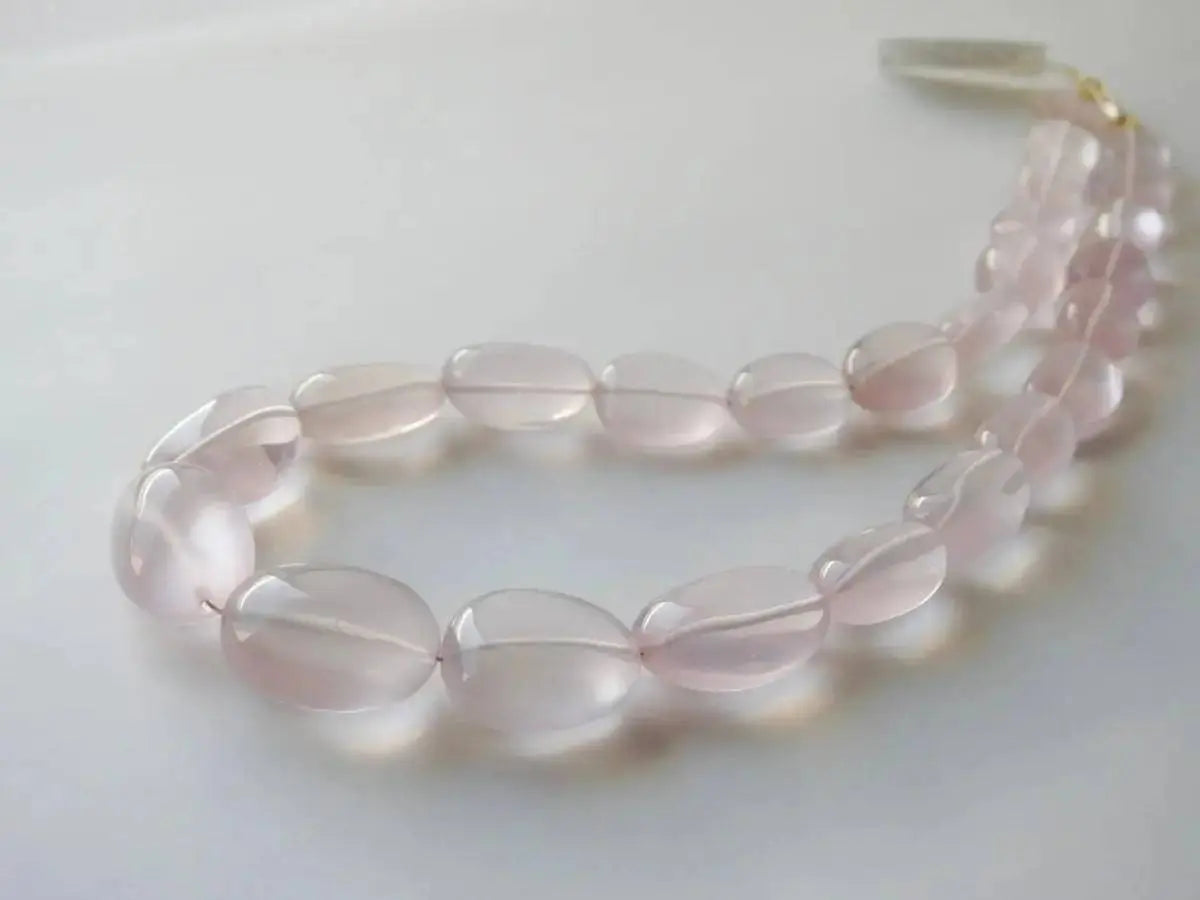 "Rose Radiance" – Rose Quartz Jewelry Rivière Necklace LBV Crafts Jewelry